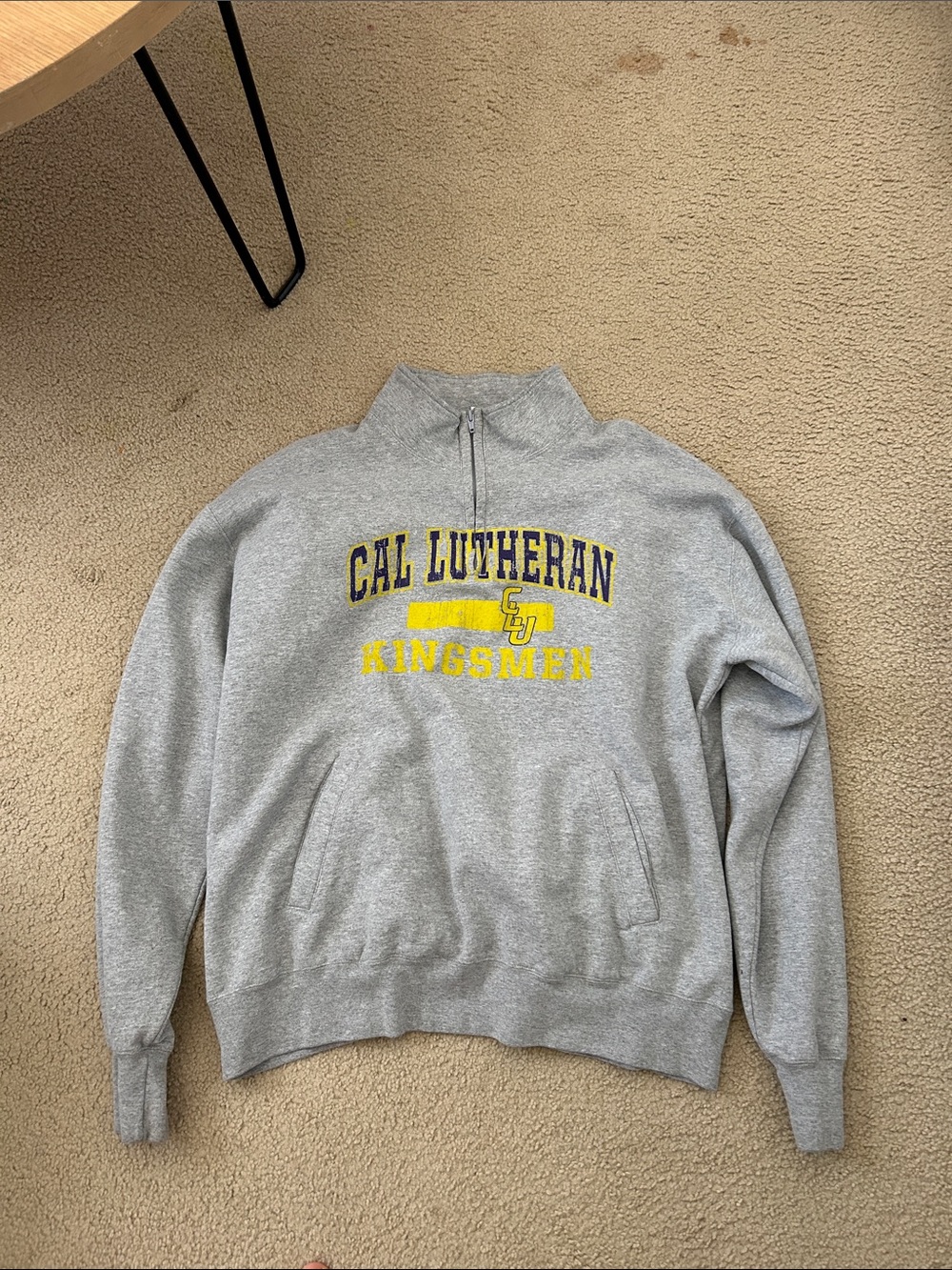 Cal Lutheran University Kingsmen Gray Quarter-Zip Sweatshirt